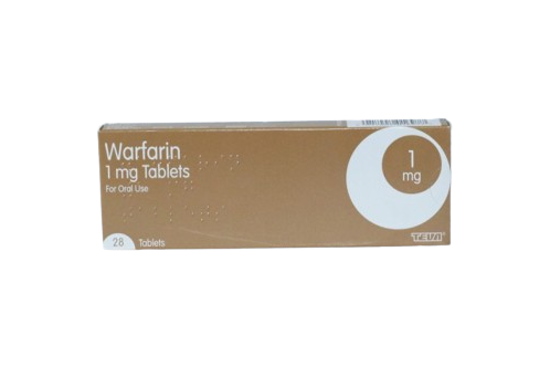 Warfarin 1mg x 28tablets (Teva) - Vastovers Retail Store For Drugs ...