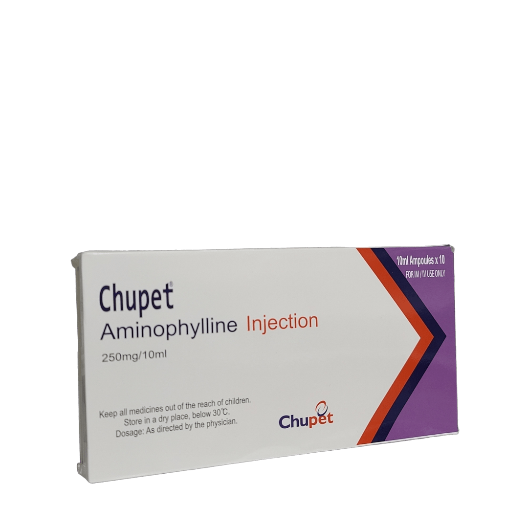 CHUPET INJECTION IM/IV (Aminophylline Injection 250mg/10ml) x 10 AMPS ...