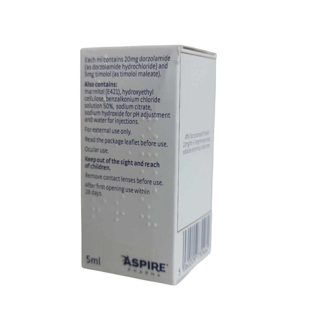 DORZOLAMIDE/TIMOLOL (Dorzolamide 20mg/ml + Timolol 5mg/ml) 5ml EYE